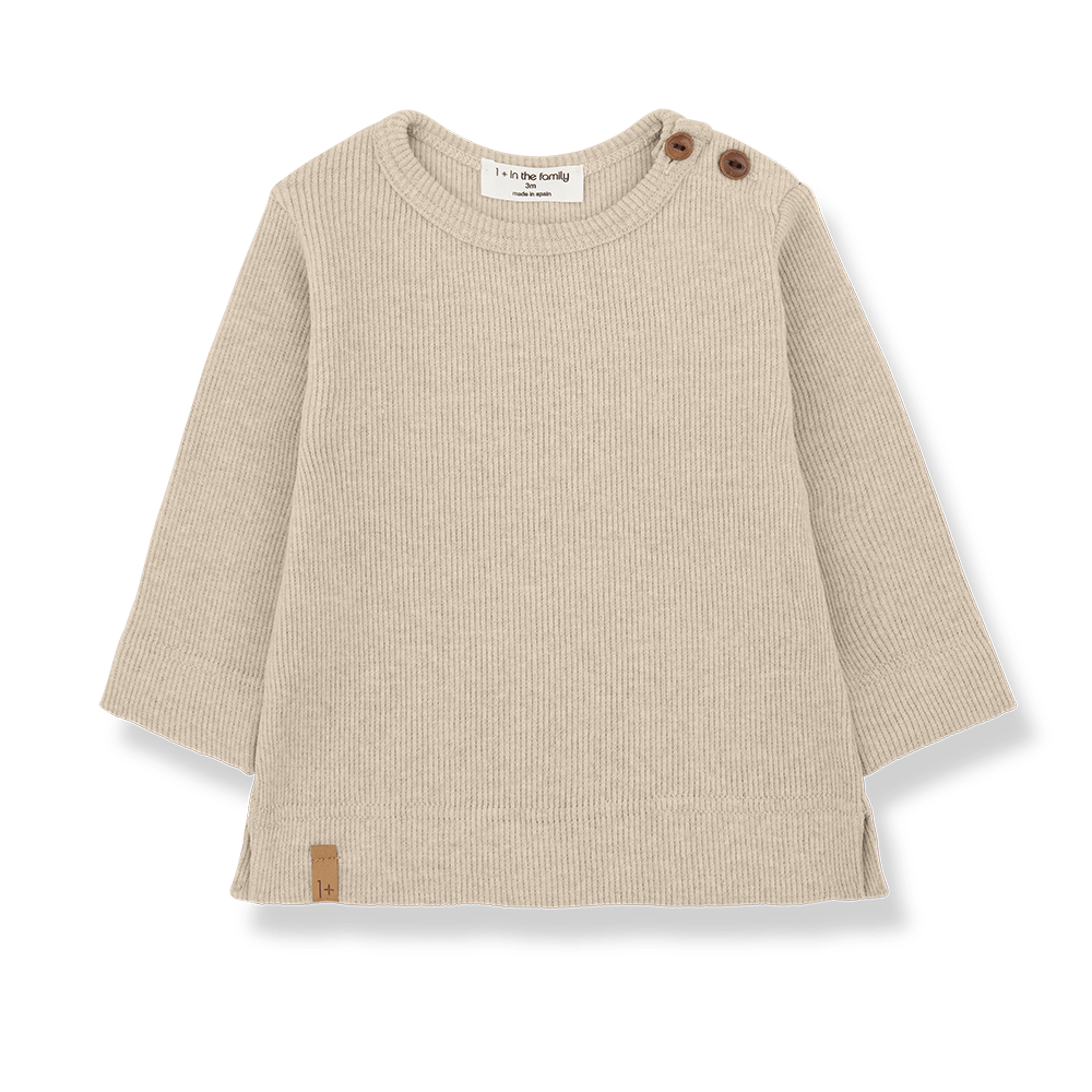 1+ In The Family | Longsleeve Alfons | Tortora -
