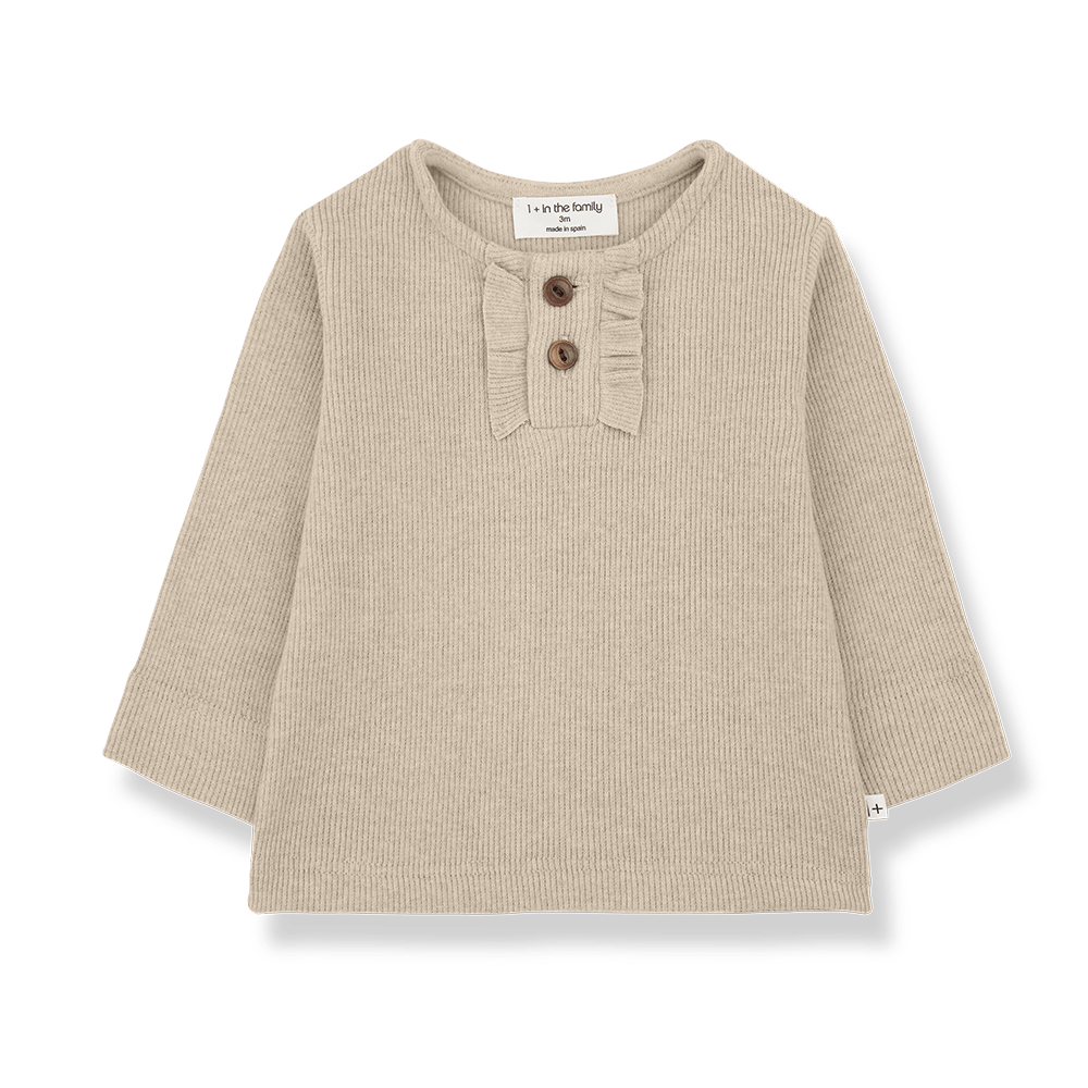 1+ In The Family | Longsleeve Greta | Tortora -
