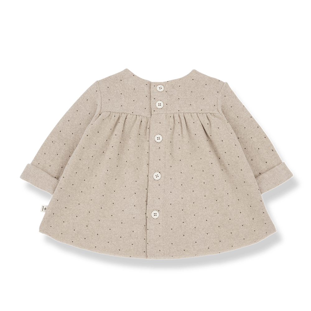 1+ In The Family | Newborn Jurk Claire | Beige -