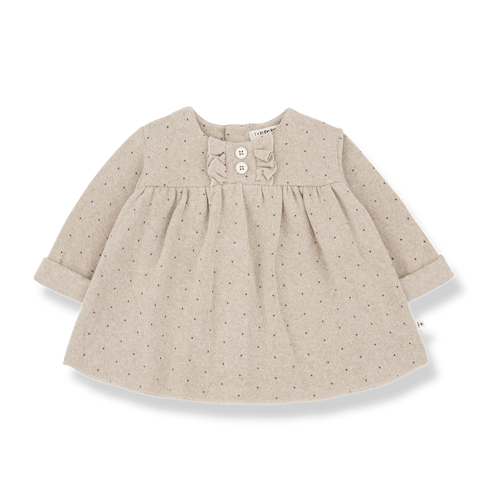 1+ In The Family | Newborn Jurk Claire | Beige -