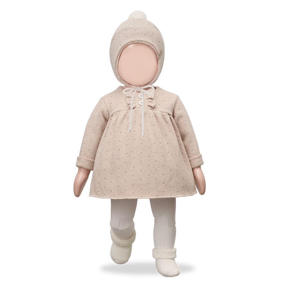 1+ In The Family | Newborn Jurk Claire | Nude -