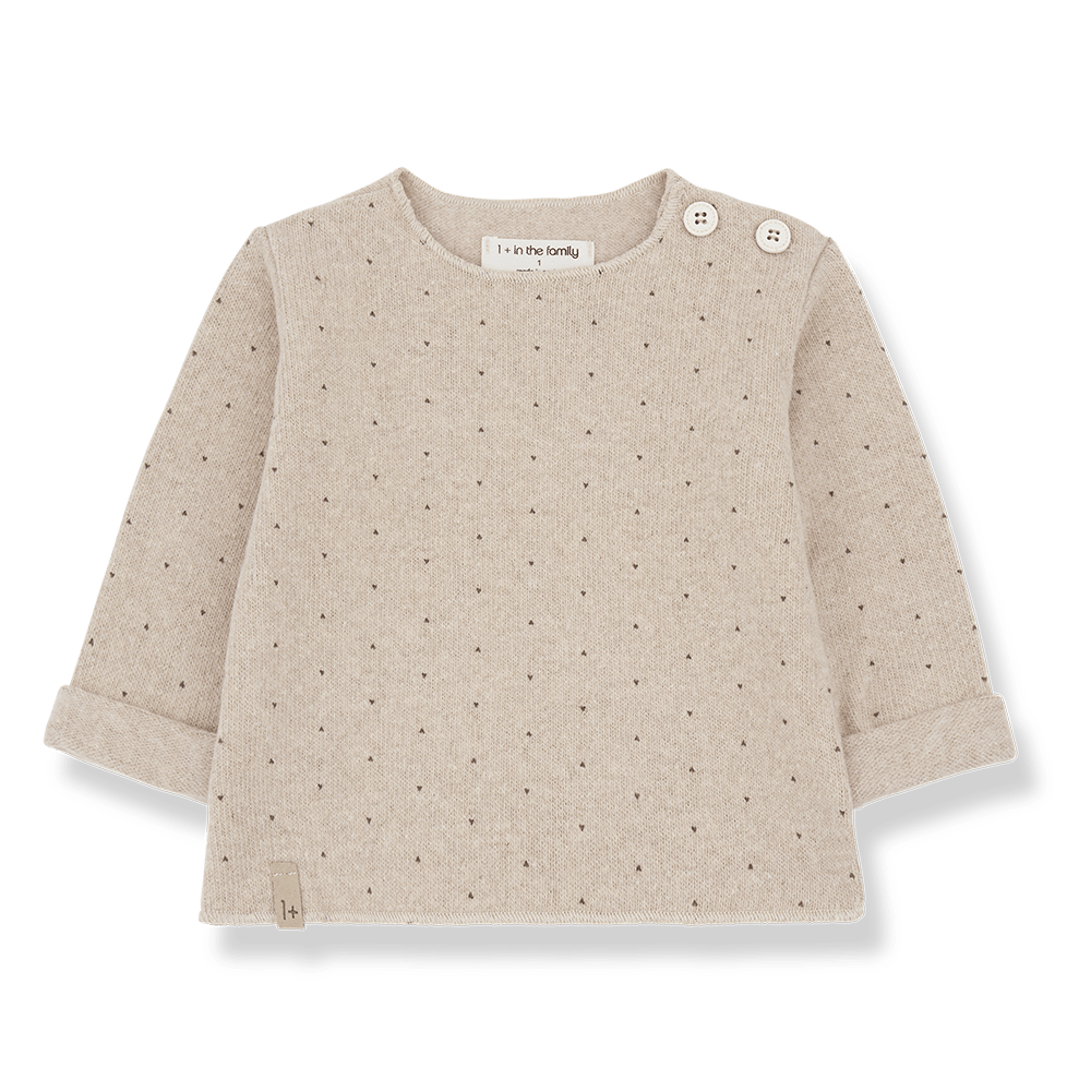 1+ In The Family | Newborn Trui Jutta | Beige -