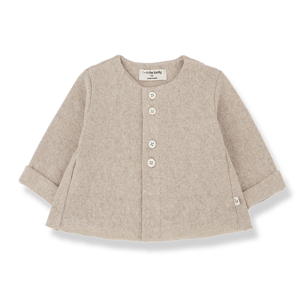 1+ In The Family | Newborn vestje Nusca | Beige -