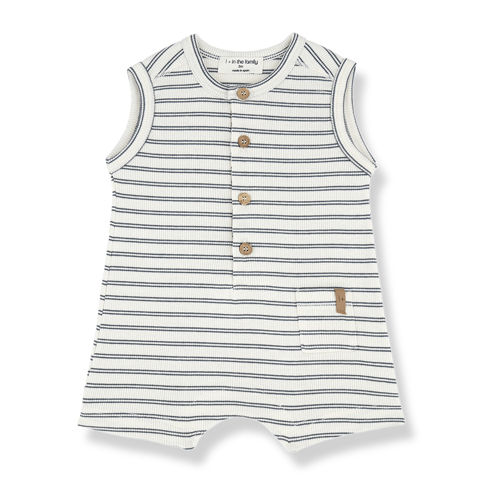1+ In The Family | Romper Manu | Petroleum -