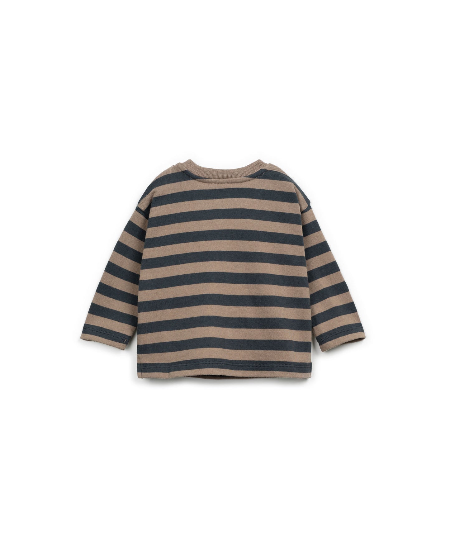Play Up | Gestreept Jersey T-Shirt | Grafite