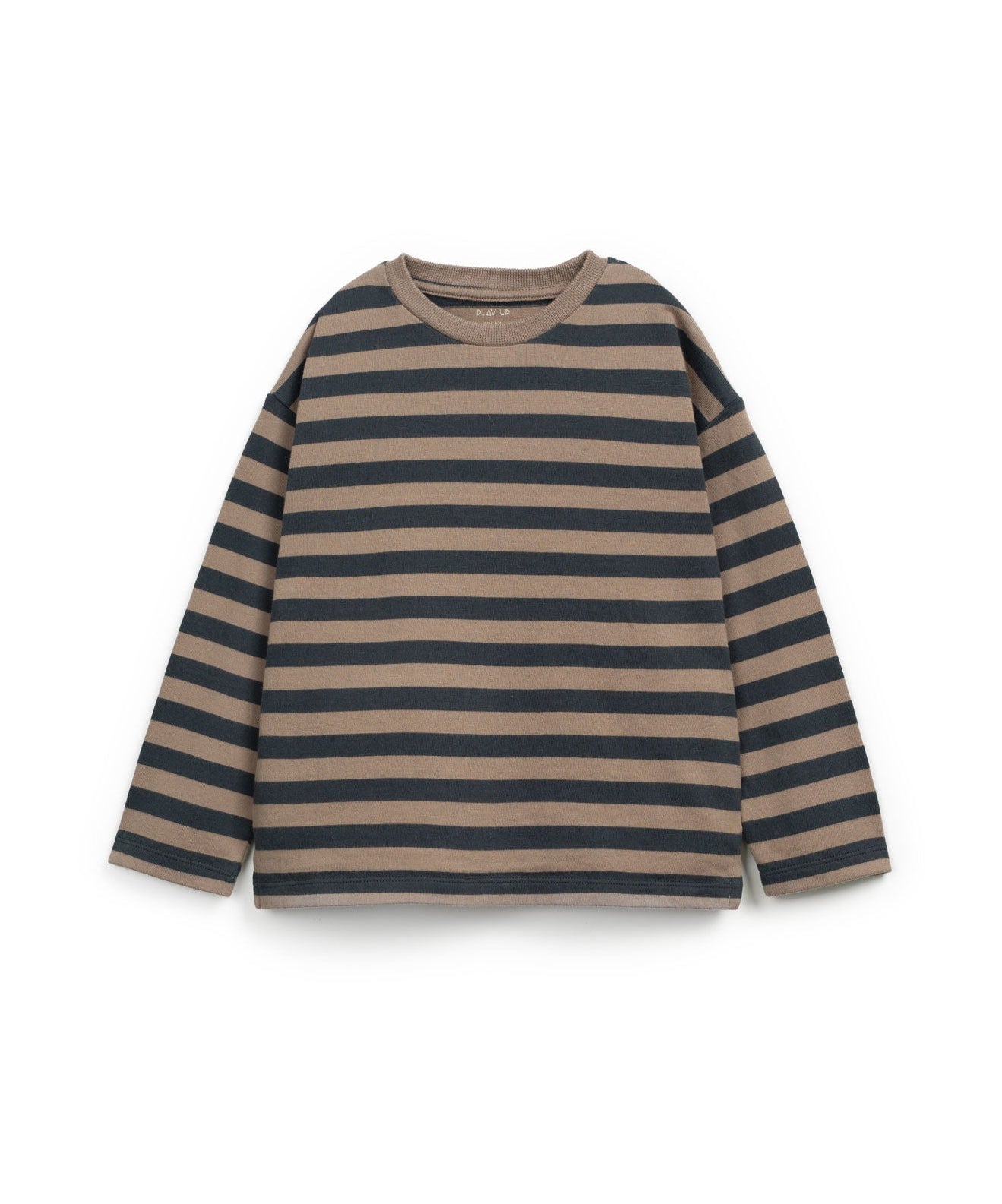Play Up | Gestreept Jersey T-shirt | Grafite