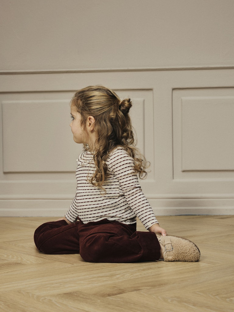 Lil' Atelier | Osophia Slim Top | Hot Chocolate