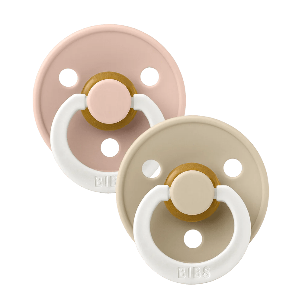 BIBS | Colour Fopspeen 2 - pack | Blush Night/Vanilla Night | Maat 1 -
