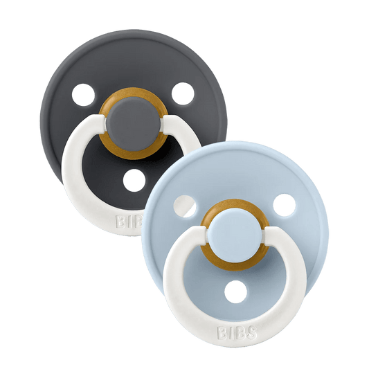 BIBS | Colour Fopspeen 2 - pack | Iron Night/Blue Night | Maat 2 -