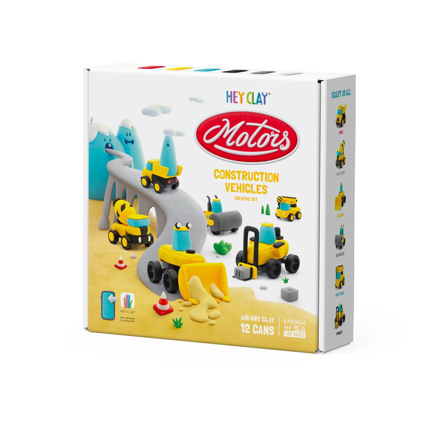 HeyClay | Construction Vehicles | 12 Cans - 4897105244417
