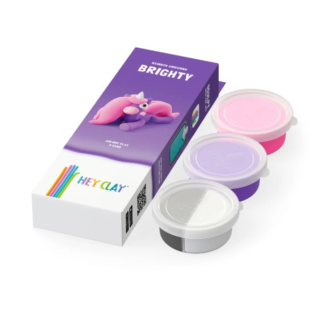 HeyClay | Rainbow Unicorn Brighty | 3 Cans - 4897105244516