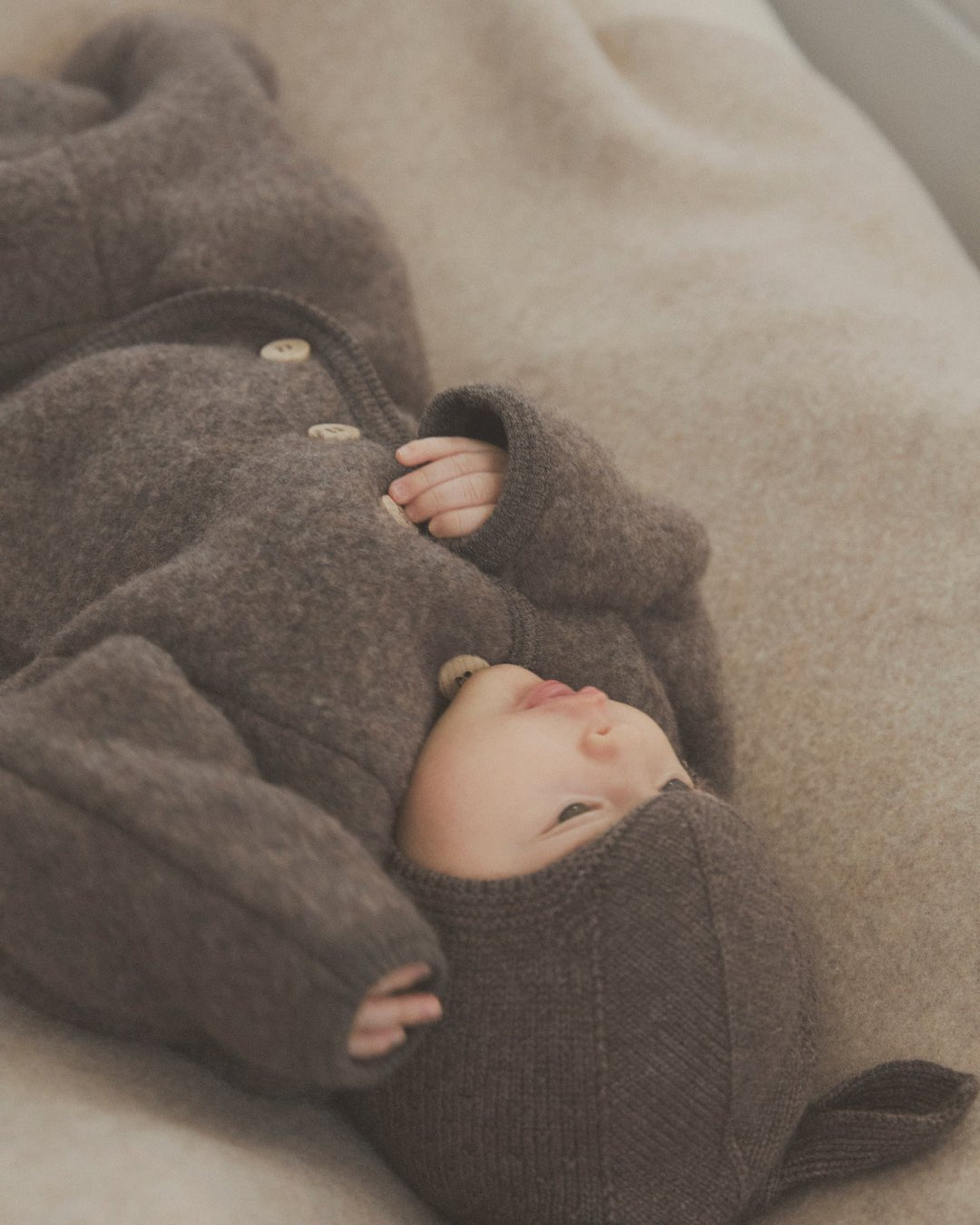 Huttelihut | Jasje Wolfleece | Brown Melange - 5713438495526