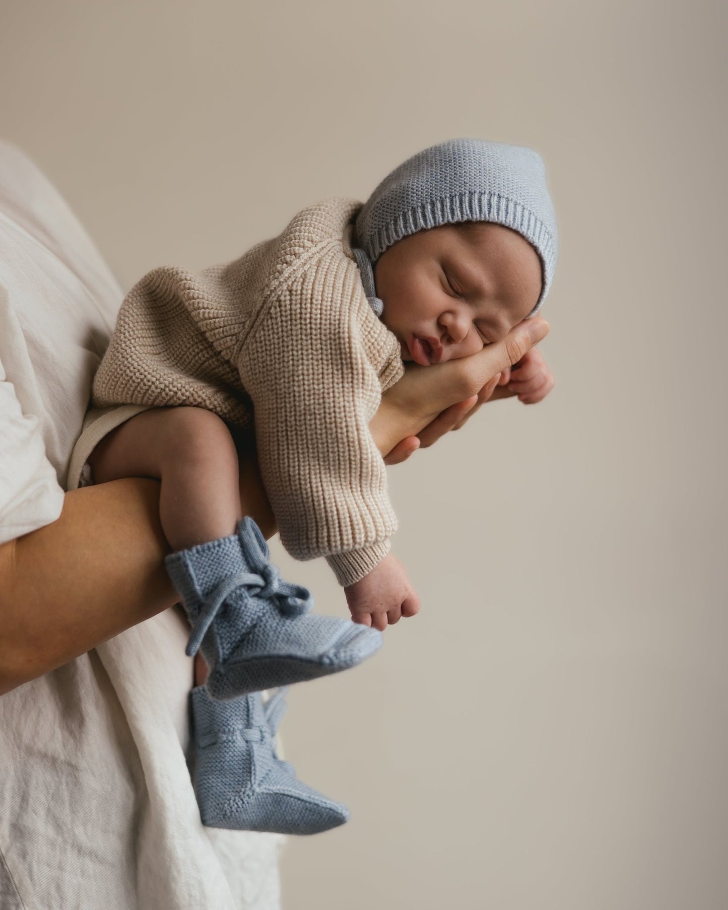 Hvid | Babyslofjes | Lichtblauw - 5404027806303