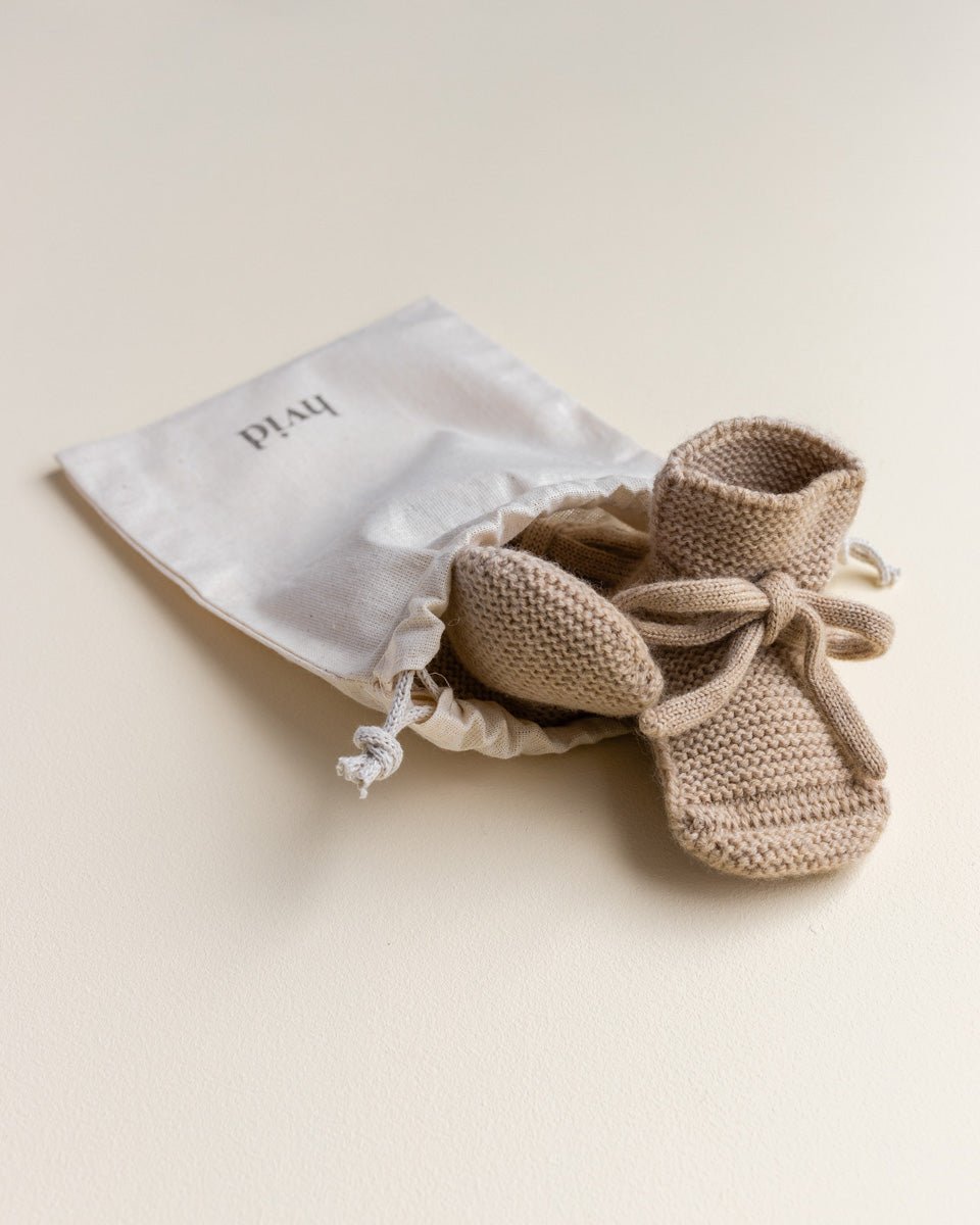 Hvid | Babyslofjes | Sand -