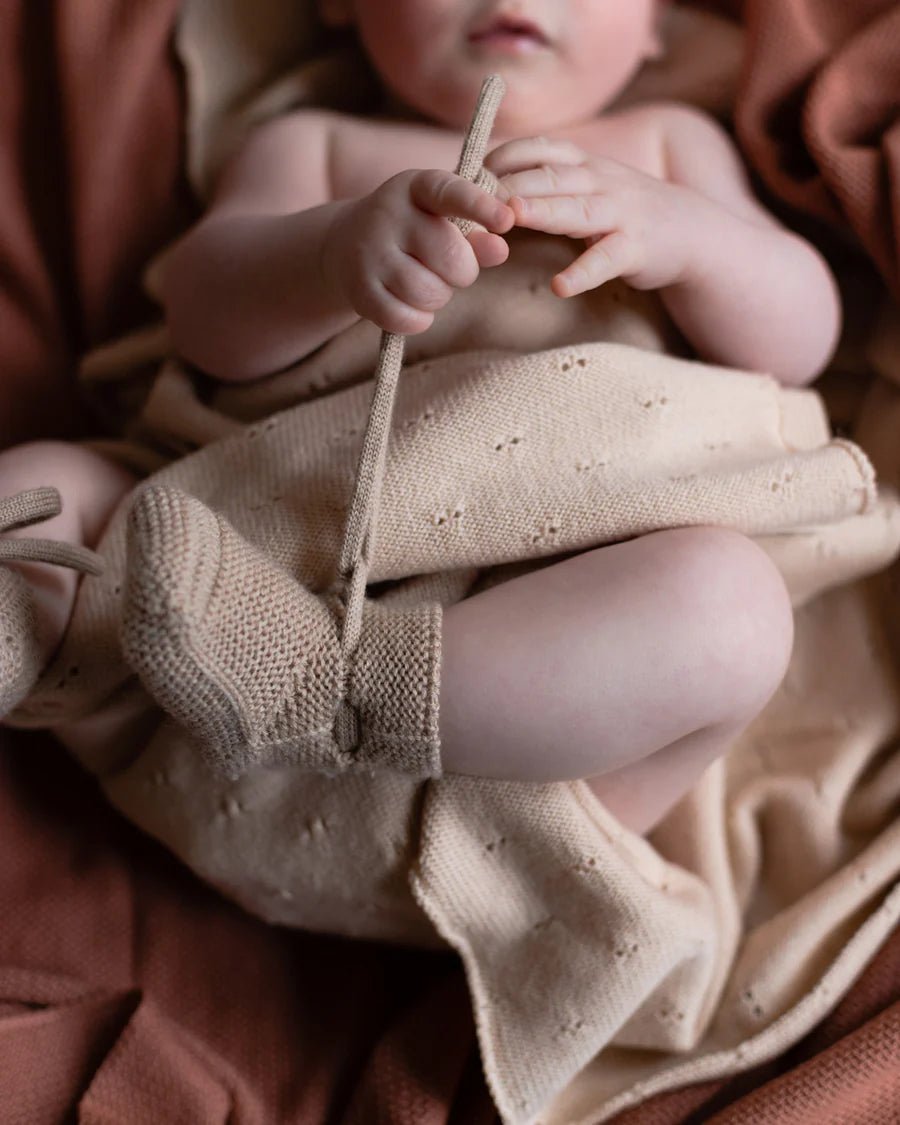 Hvid | Babyslofjes | Sand -
