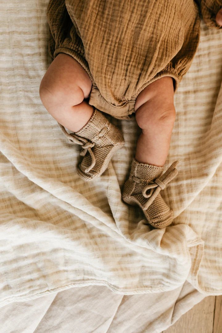Hvid | Babyslofjes | Sand -