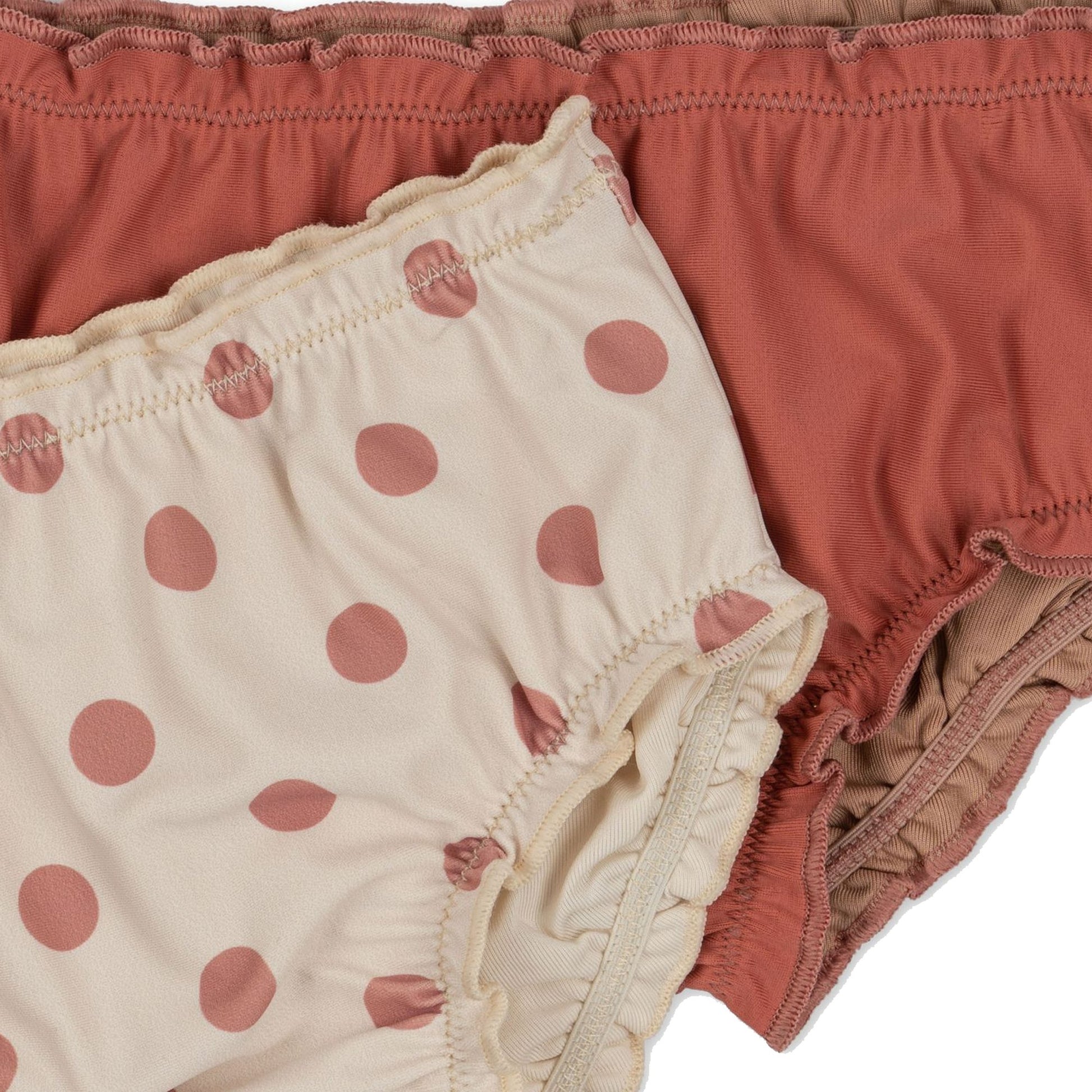 Konges Slojd | Bikinibroekjes 2 - pack | Collette Baby | Dot Rose -