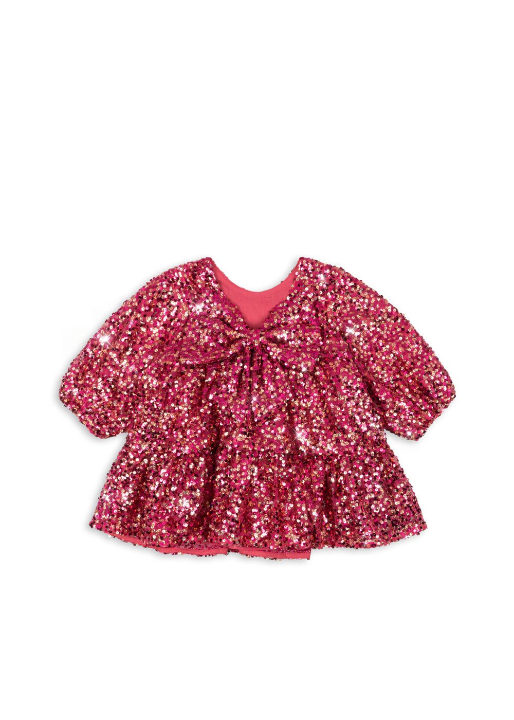 Konges Slojd | Lila Sequins Jurk | Sparkling Sangria - 5715681115923