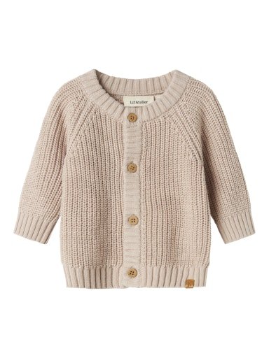 Lil' Atelier | Emlen Gebreid Vest | Gray Morn -