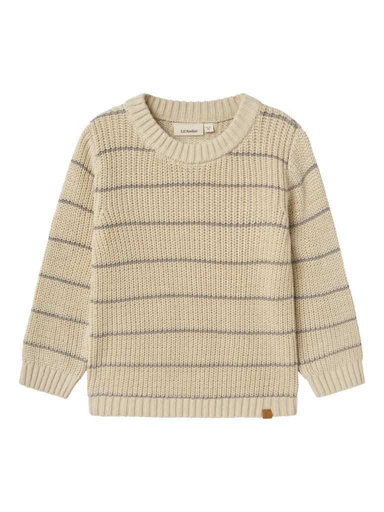 Lil' Atelier | Emlen Gebreide Trui | Turtledove - 5715719744392