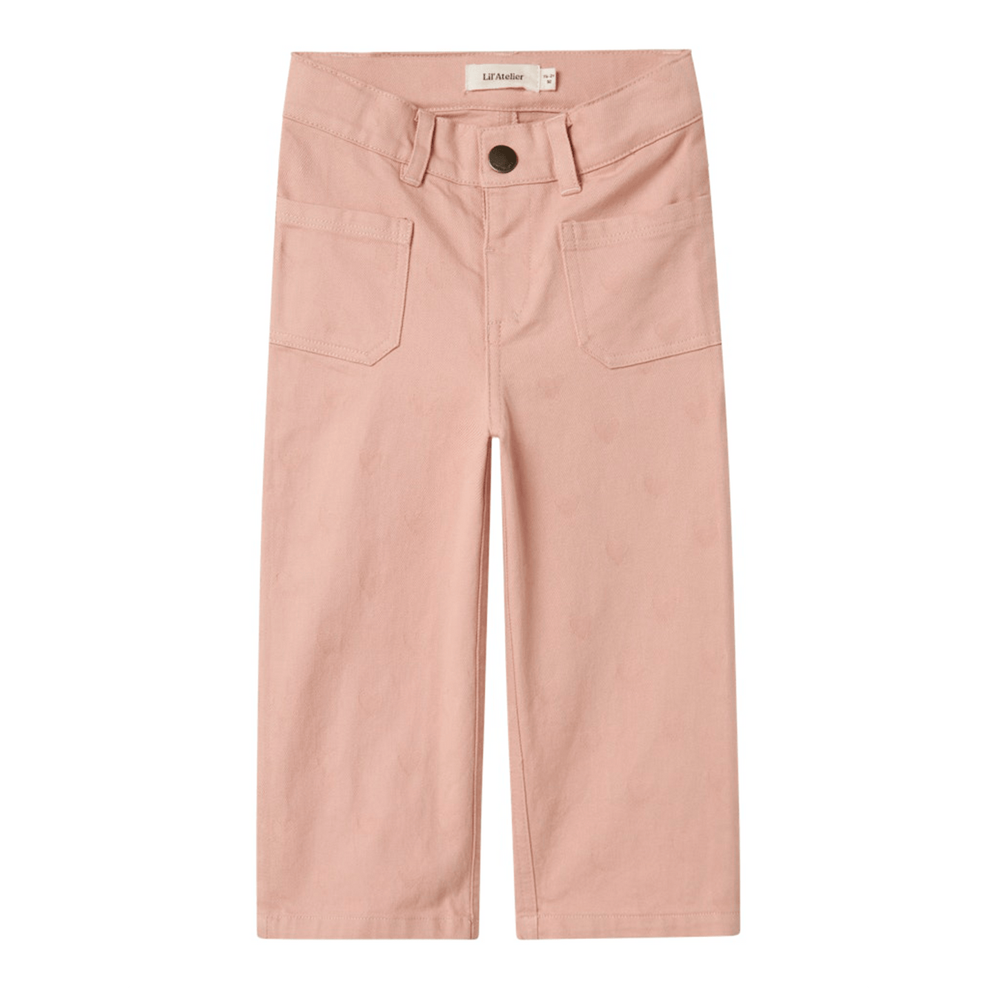 Lil' Atelier | Flamina Wide Twill Jeans | Misty Rose - 5715719613964
