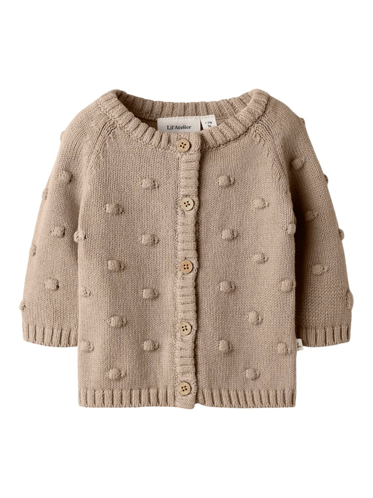 Lil' Atelier | Gable Gebreid Vestje | Oxford Tan - 5715824718462