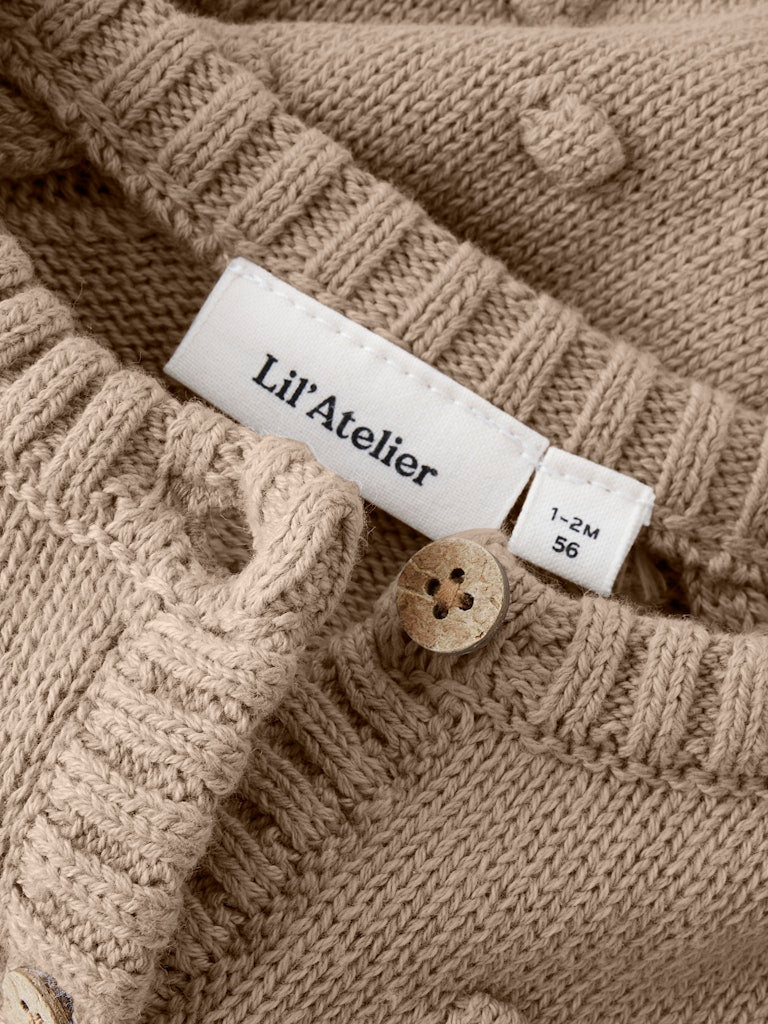 Lil' Atelier | Gable Gebreid Vestje | Oxford Tan - 5715824718462