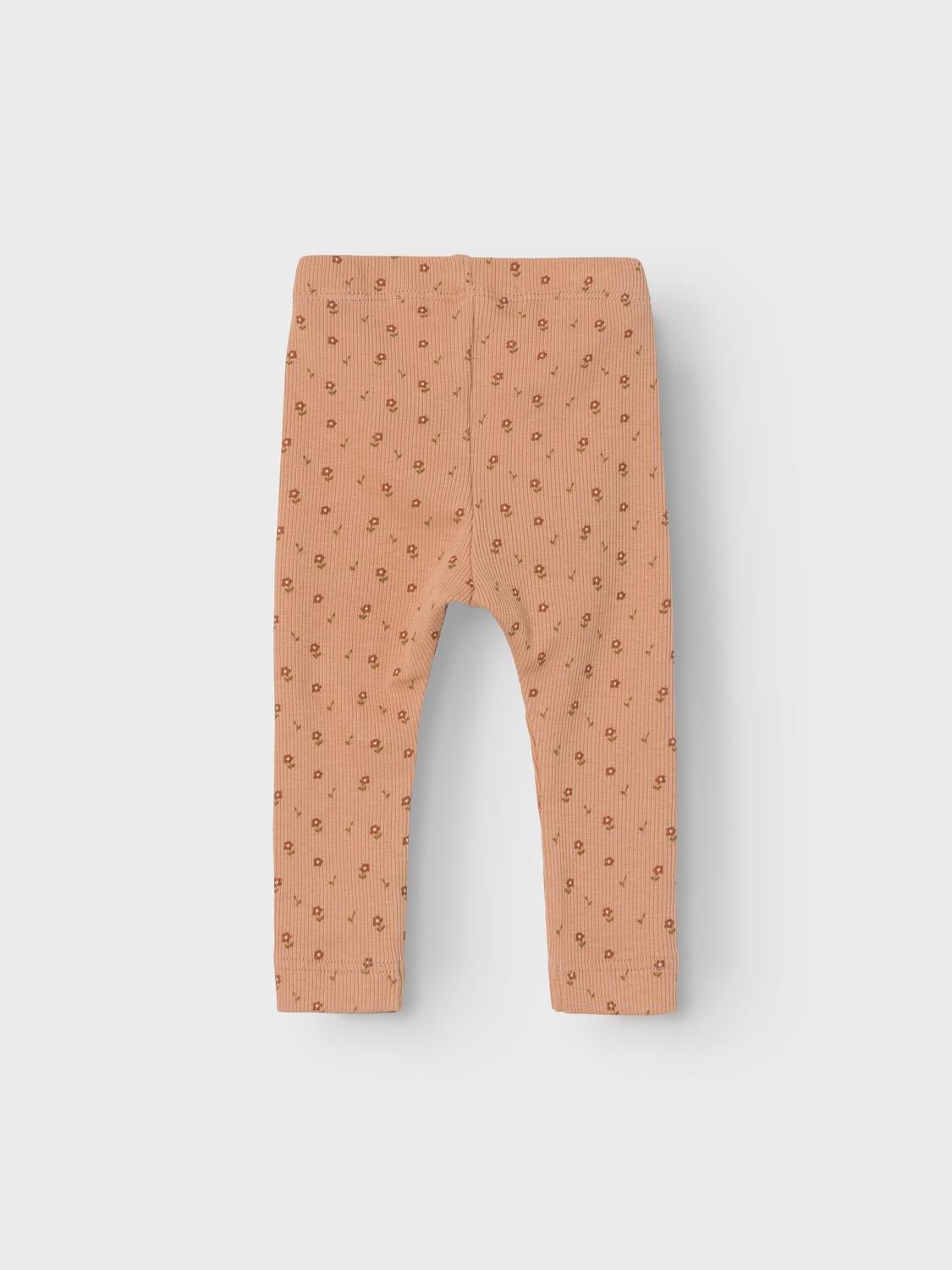 Lil Atelier | Gago Slim Legging Bloemenprint | Nougat -