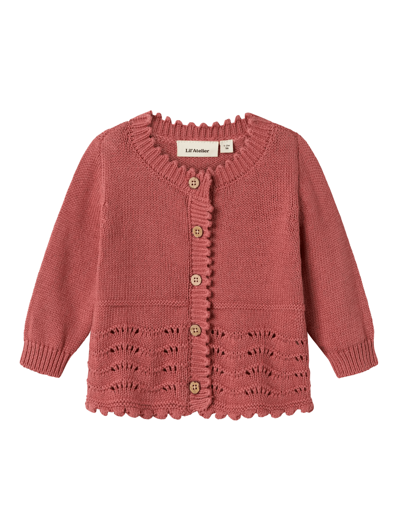 Lil' Atelier | Lola Gebreid Vestje | Withered Rose - 5715719454055