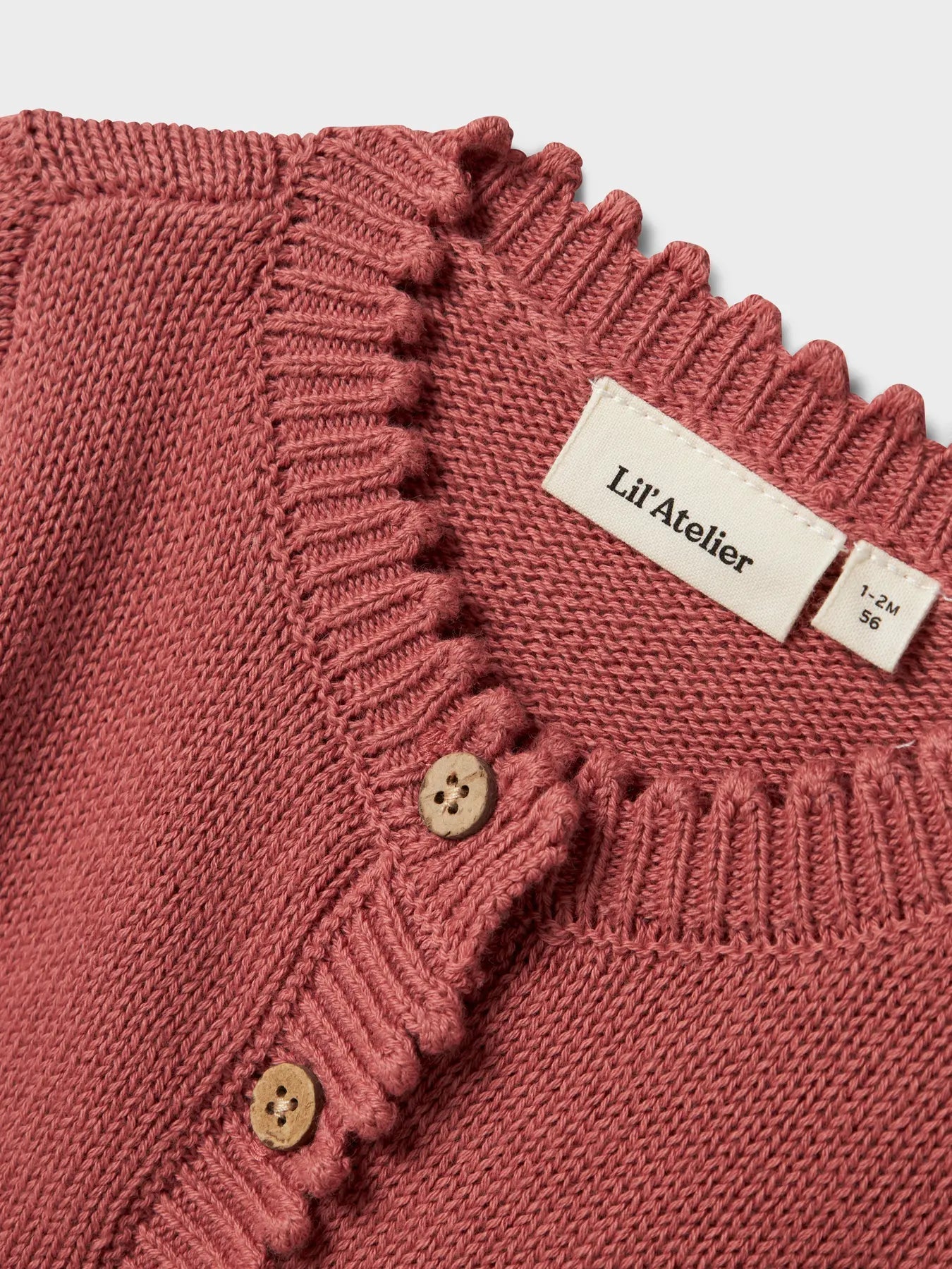 Lil' Atelier | Lola Gebreid Vestje | Withered Rose - 5715719454055