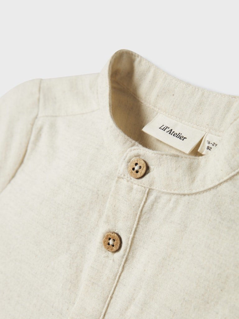 Lil' Atelier | Motto Blouse | Turtledove - 5715724850262