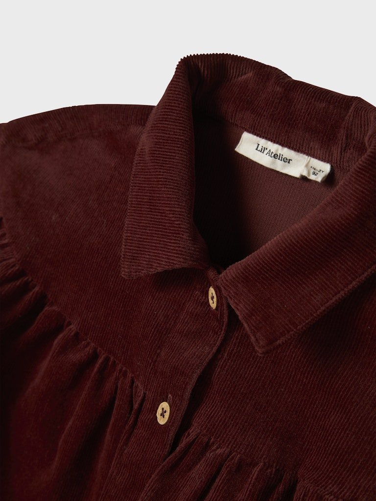Lil' Atelier | Obert Corduroy Jurk | Hot Chocolate - 5715724379671