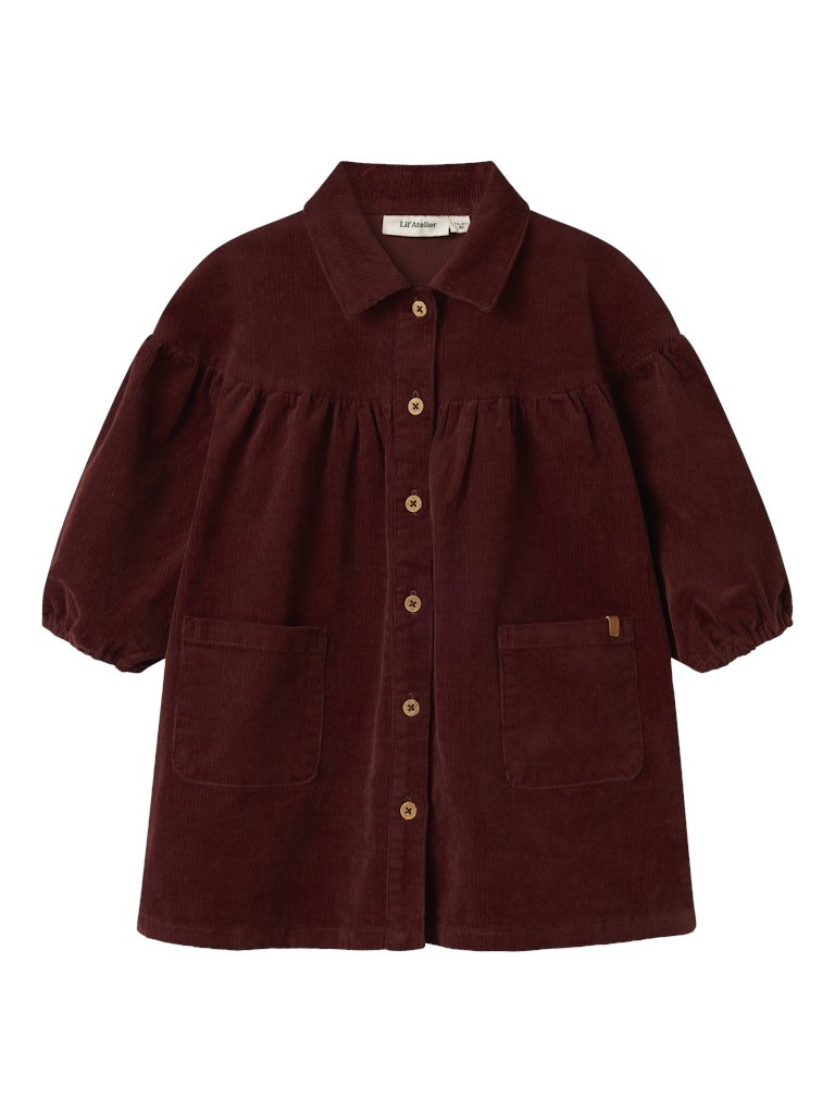 Lil' Atelier | Obert Corduroy Jurk | Hot Chocolate - 5715724379671