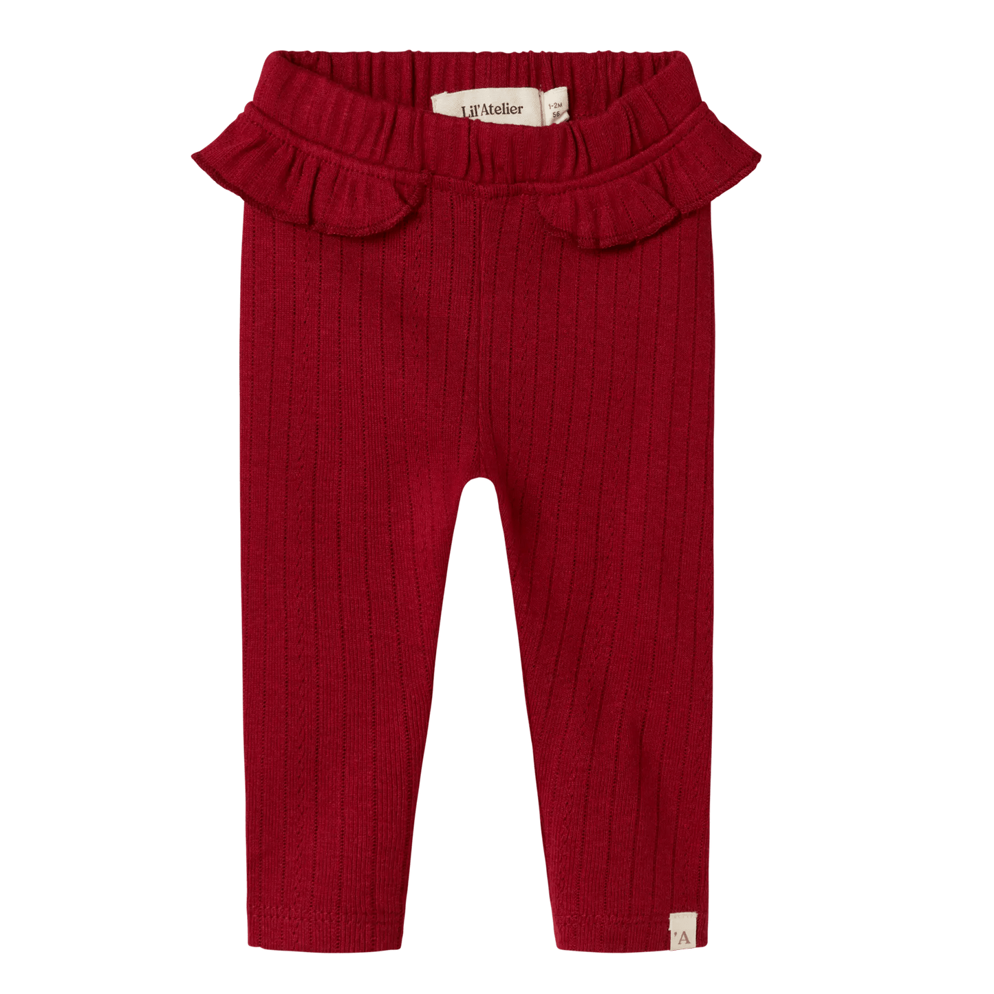 Lil' Atelier | Rachel Nam Slim Legging | Red Dhalia -