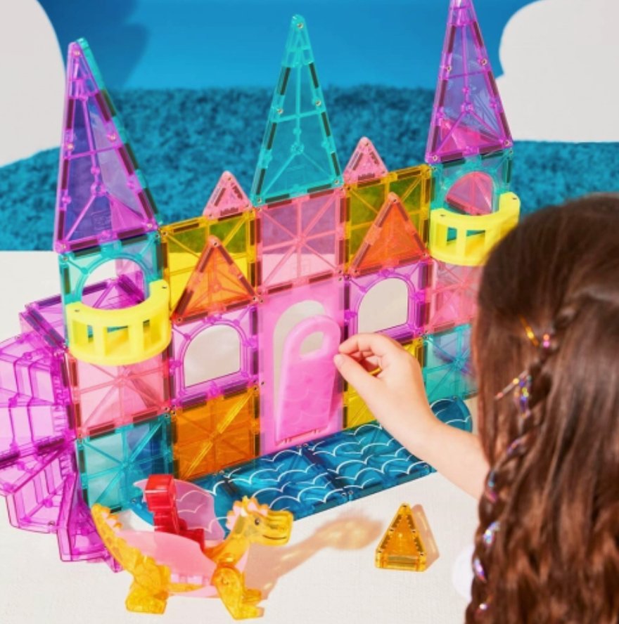 Magna - Tiles | Castle Delux Magnetische Tegels | 48 stuks | Multi Color -