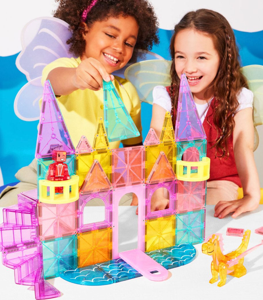 Magna - Tiles | Castle Delux Magnetische Tegels | 48 stuks | Multi Color -
