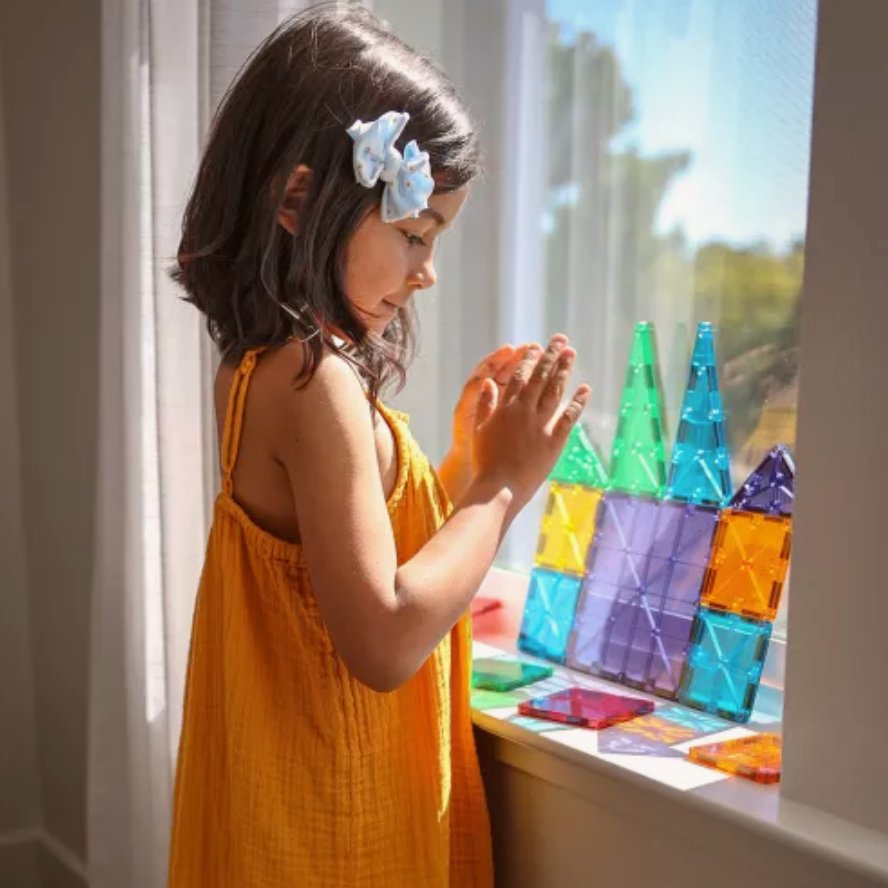 Magna - Tiles | Clear Colors Magnetische Tegels | 32 stuks | Multi Color -