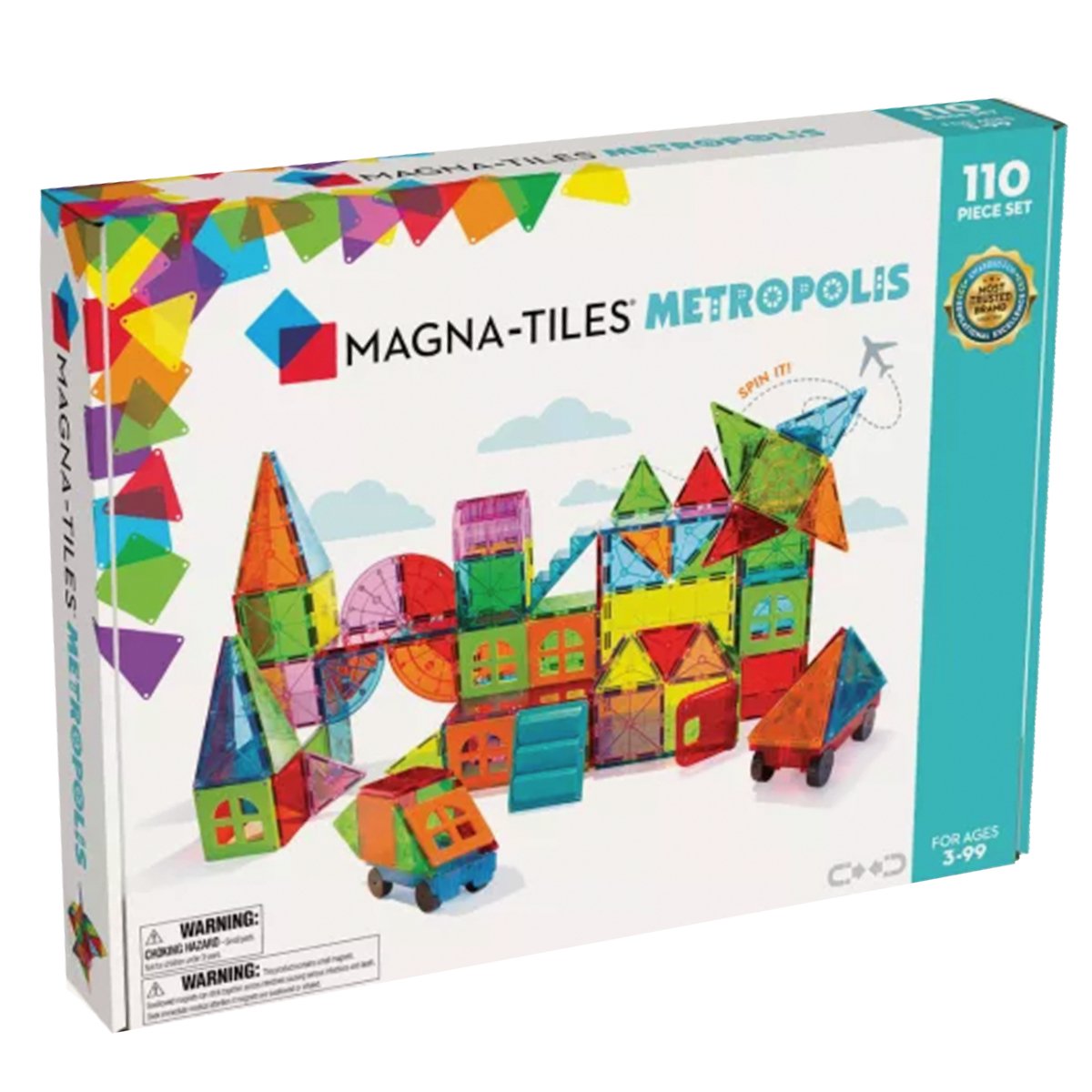 Magna - Tiles | Metropolis Magnetische Tegels | 110 stuks | Multi Color -