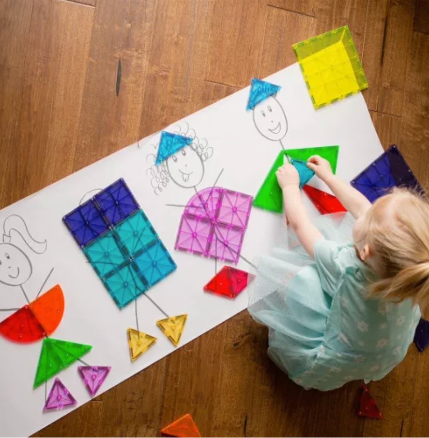 Magna - Tiles | Metropolis Magnetische Tegels | 110 stuks | Multi Color -