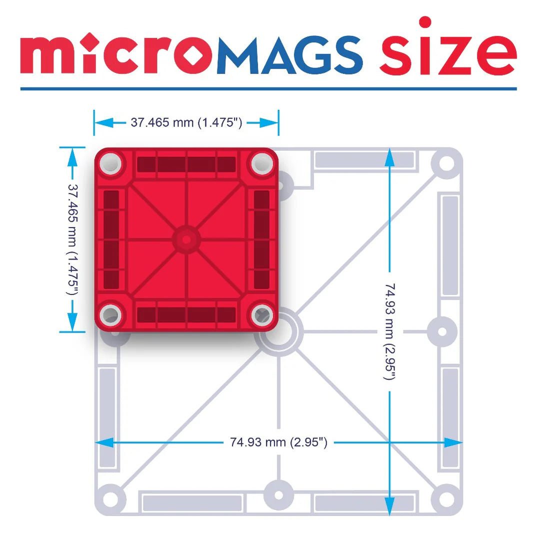 Magna - Tiles | Micro Mags Travel Set | 26 stuks - 850025176378