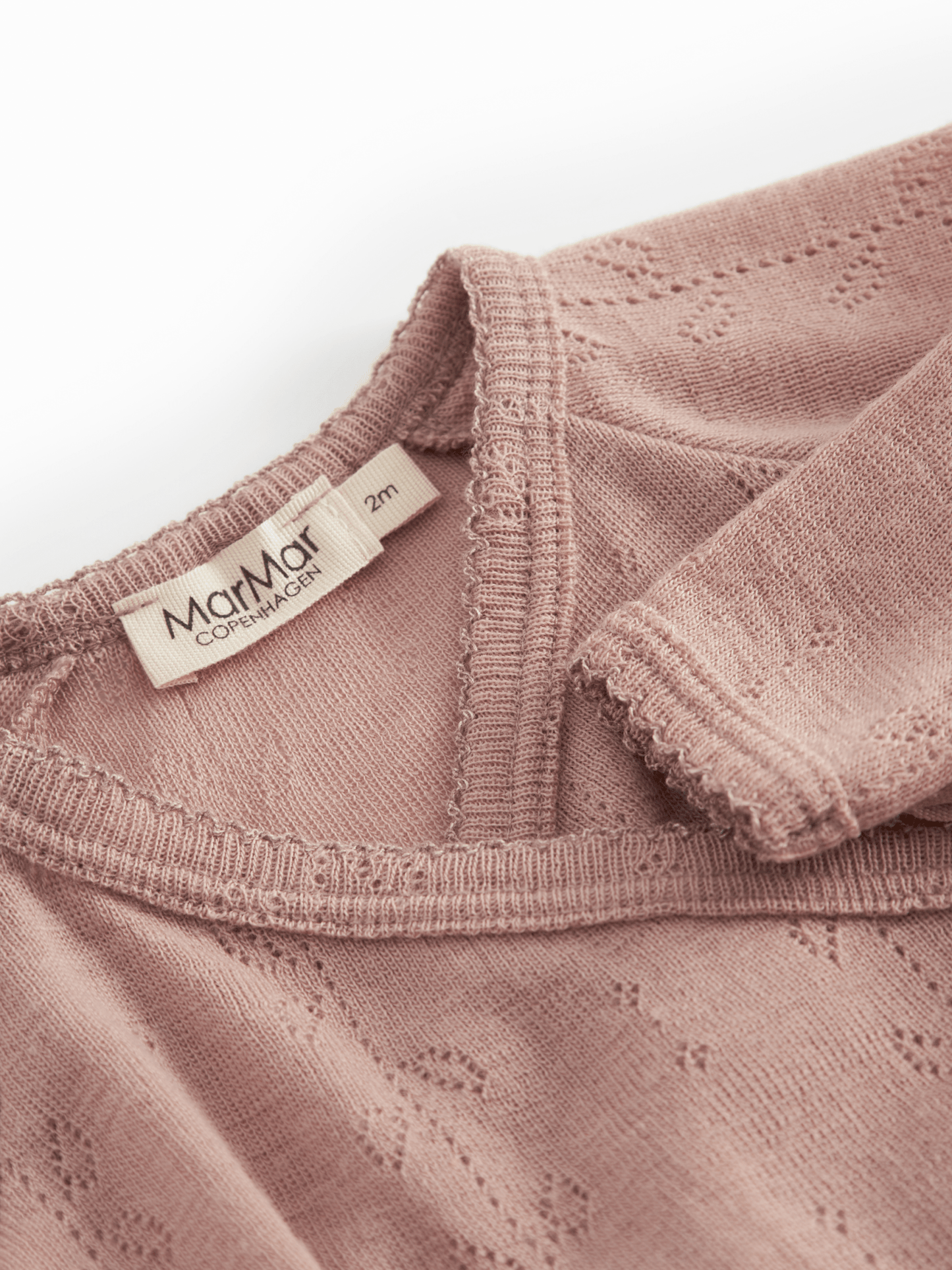 MarMar | Belita Pointelle Overslagromper | Burnt Rose - 5711529524766