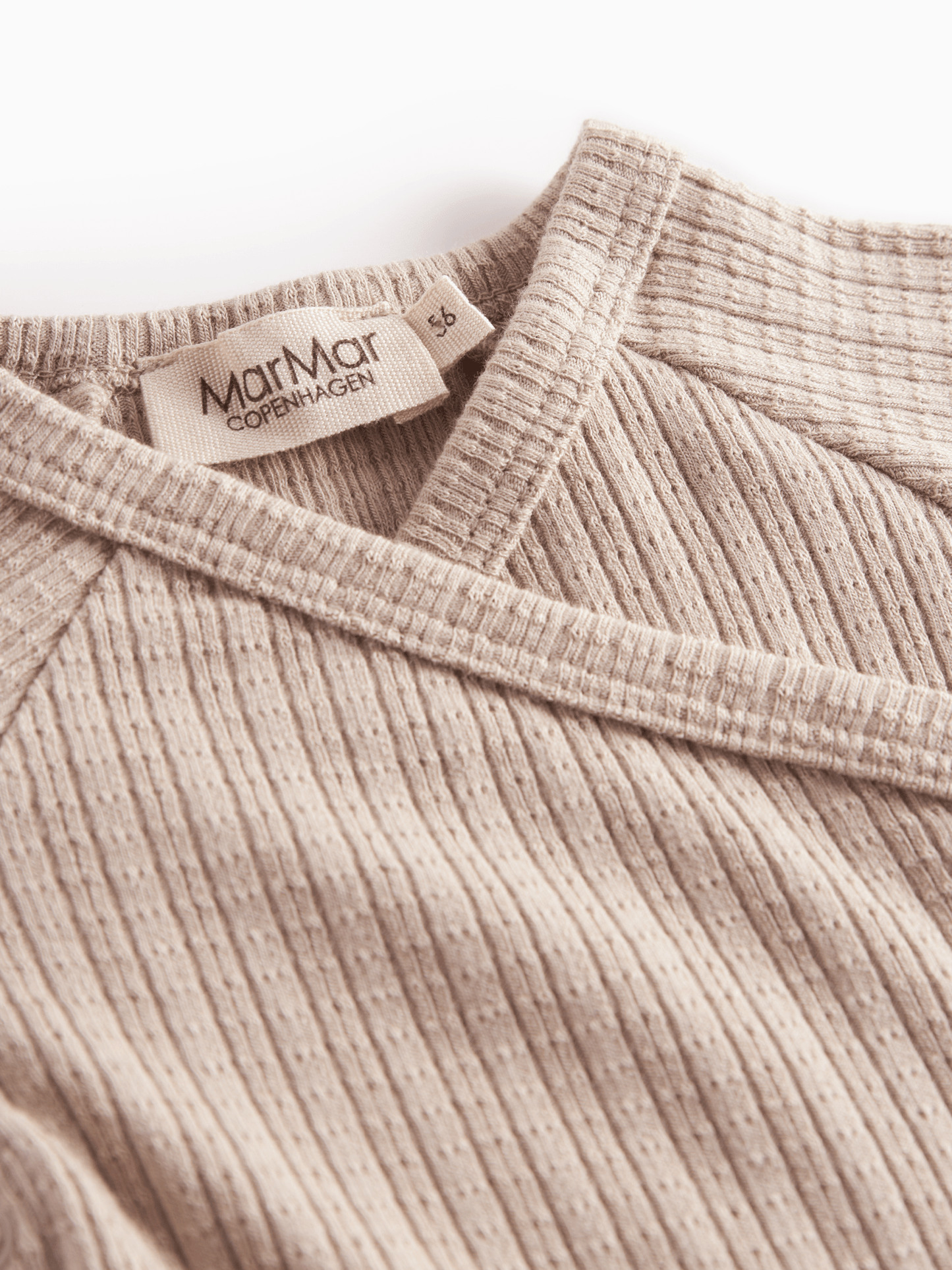 MarMar | Tut Wrap Longsleeve Pointelle | Soft Beige - 5715522272068