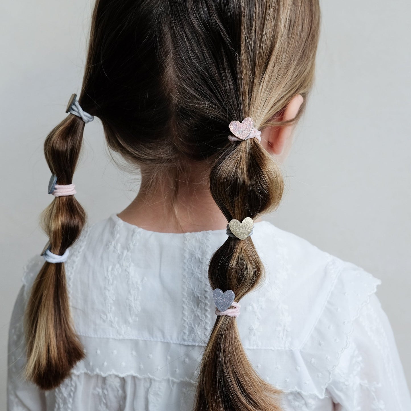 Mimi & Lula | Hart Mini Haarelastiekjes | Pink Multi -