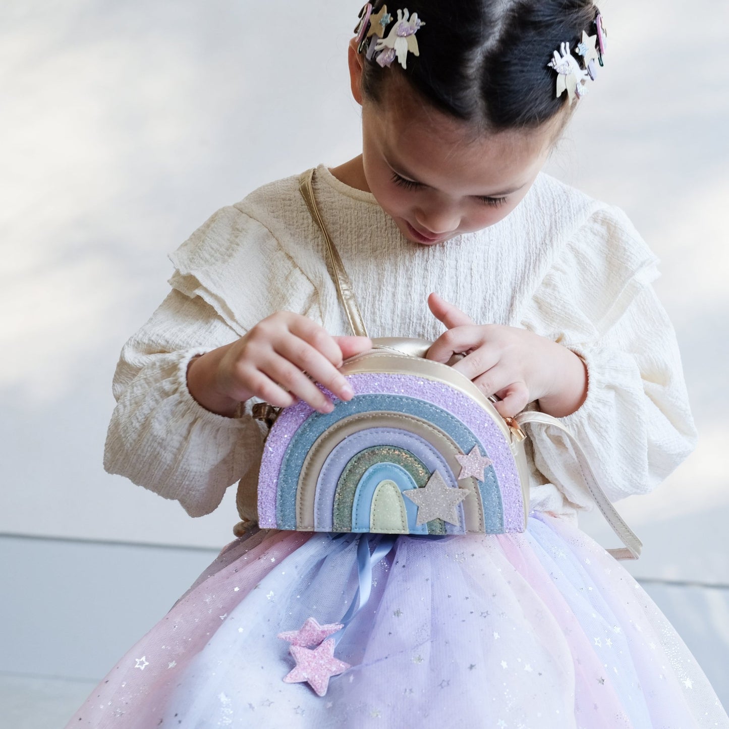 Mimi & Lula | Schoudertas Dreamland Rainbow | Multi -
