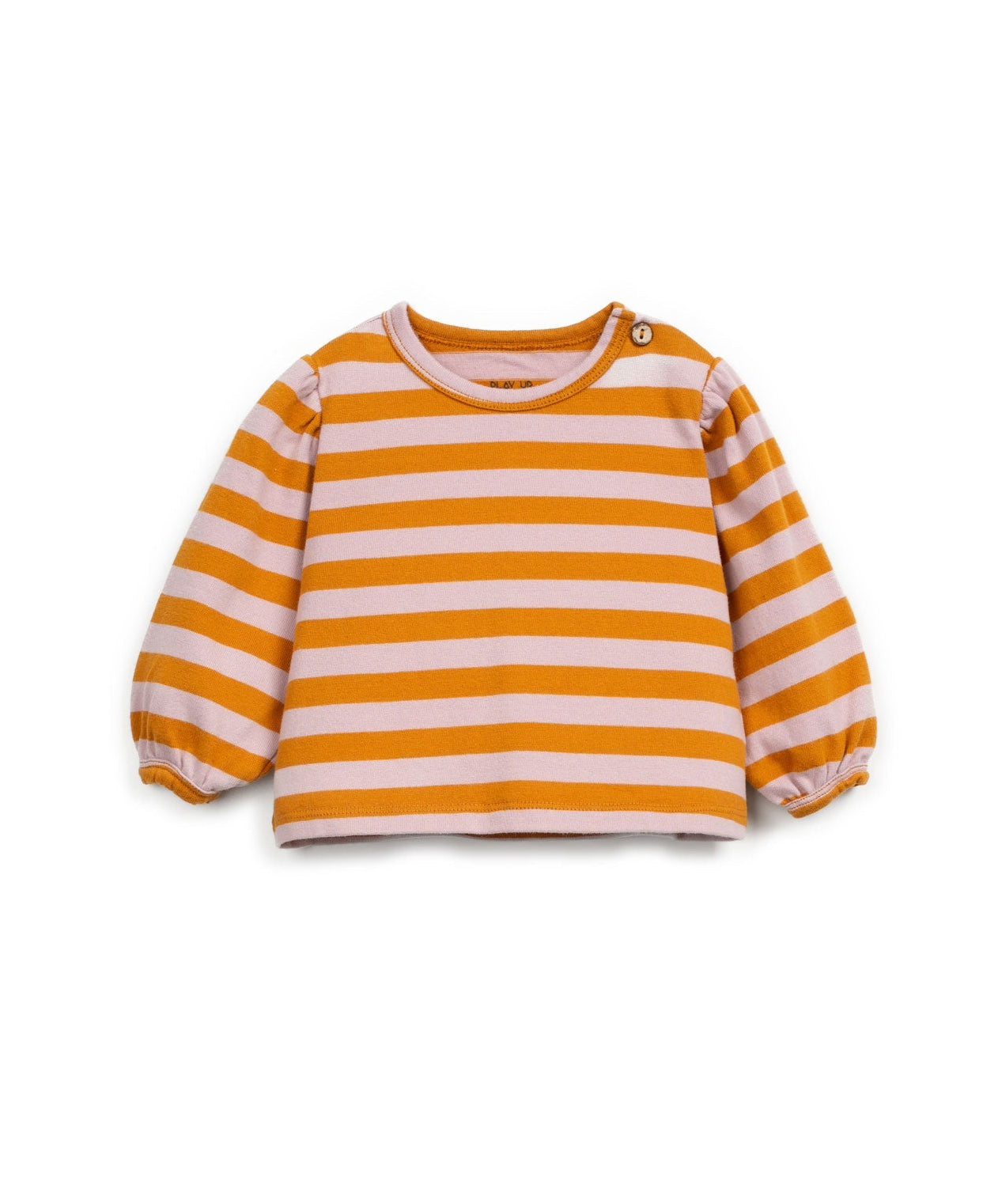 Play Up | Gestreept Jersey T-Shirt | Saffron -
