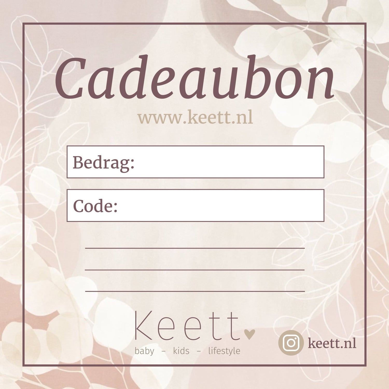 Cadeaubon - Keett