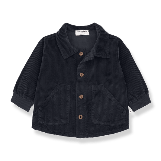 1+ In The Family | Corduroy Blouse Jureme | Donkerblauw - 