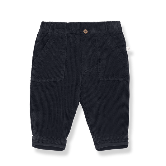 1+ In The Family | Corduroy Broek Louis | Donkerblauw - 