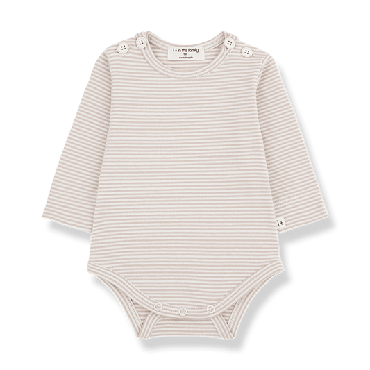 1+ In The Family | Newborn Romper Biel | Beige - 