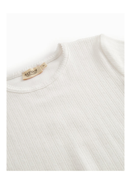 MarMar | Tamra Pointelle Shirt | Gentle White